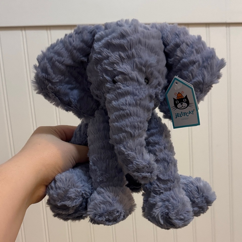 Jellycat medium fuddlewuddle elephant NWT